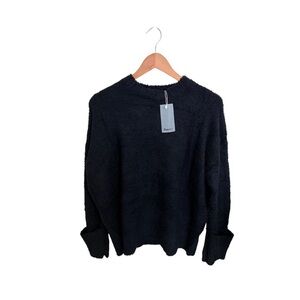 Women’s Fuzzy Black Sweater